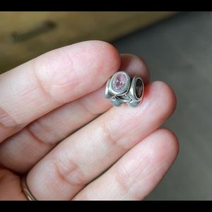 Pandora Pink Zirconia Oval Lights Charm